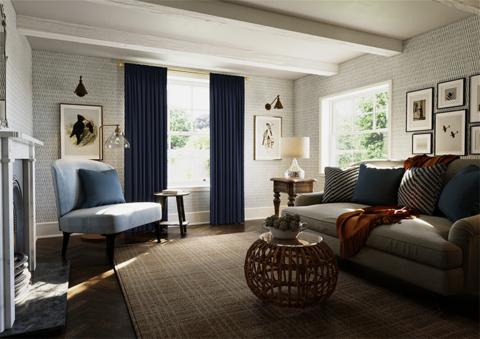 Stamford, Denim - Made to Measure Curtains - Image 7